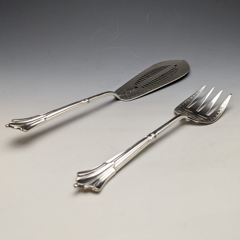 19世紀後半 英国アンティーク シルバープレート製 サーバーセット GOLDSMITHS & SILVERSMITHS